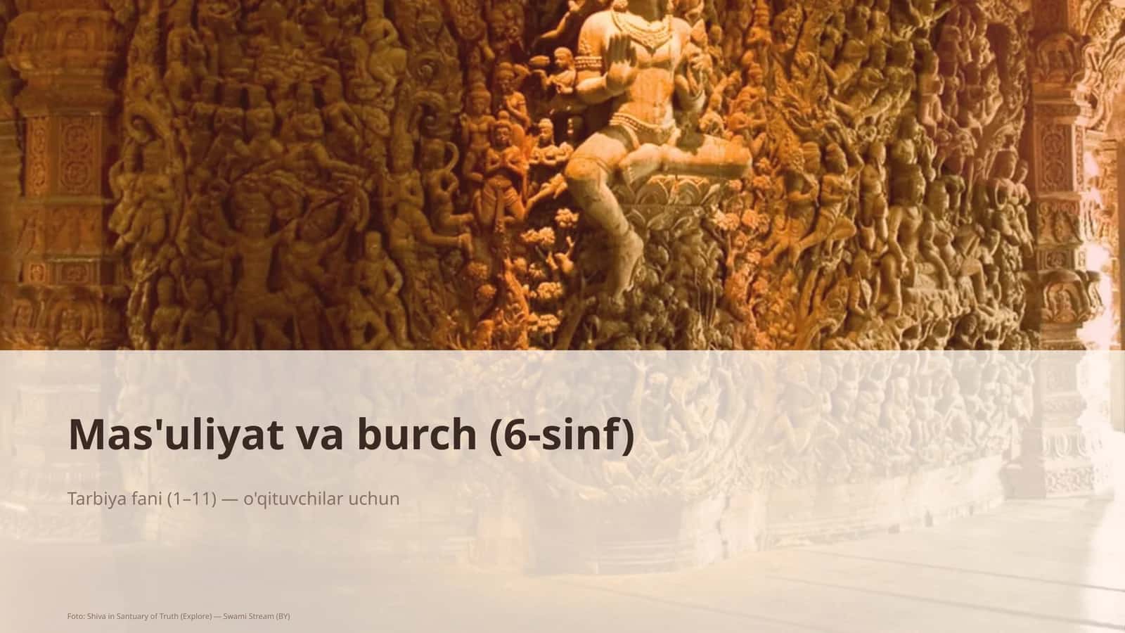 Mas'uliyat va burch (6-sinf)