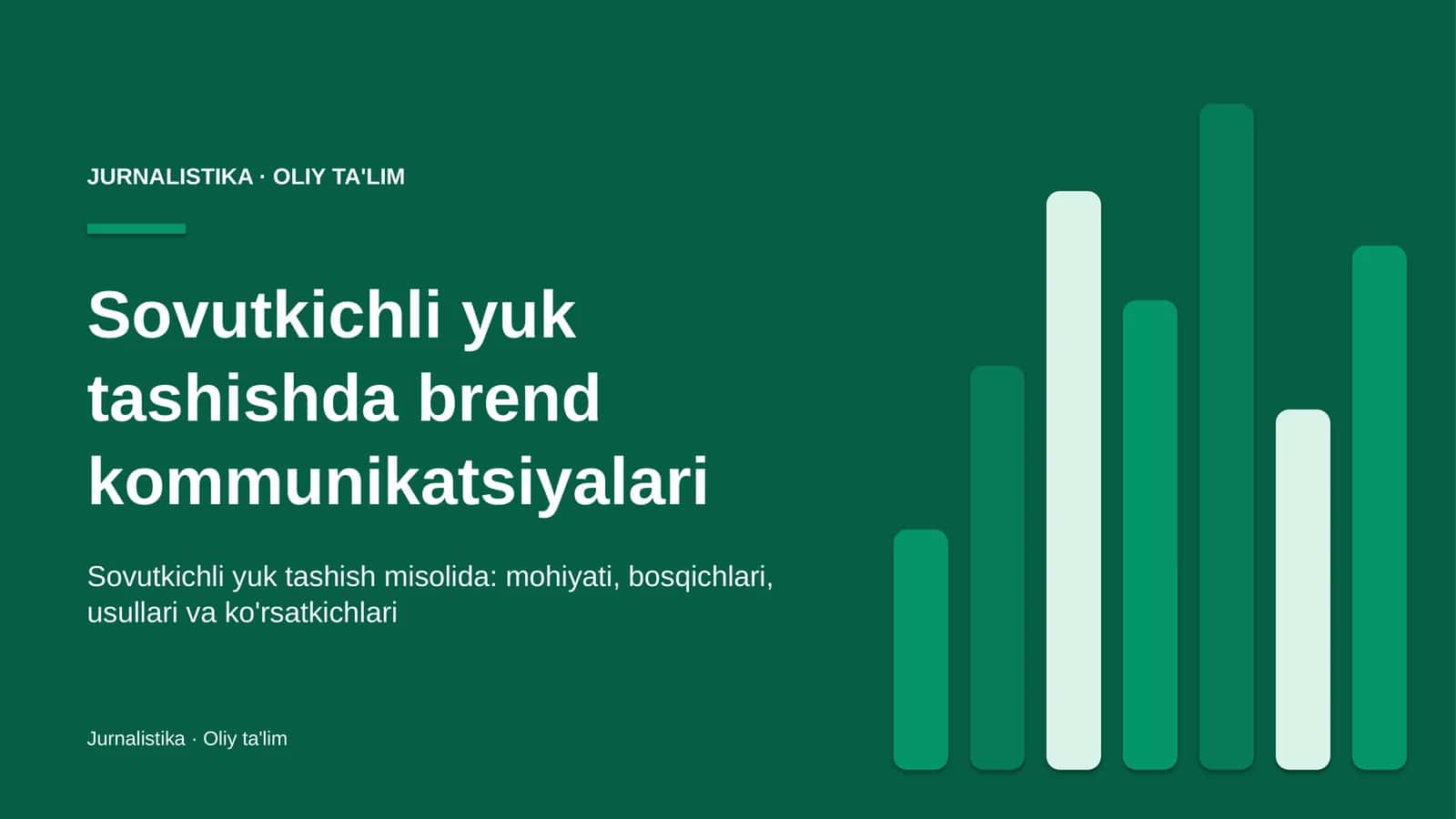 Sovutkichli yuk tashishda brend kommunikatsiyalari