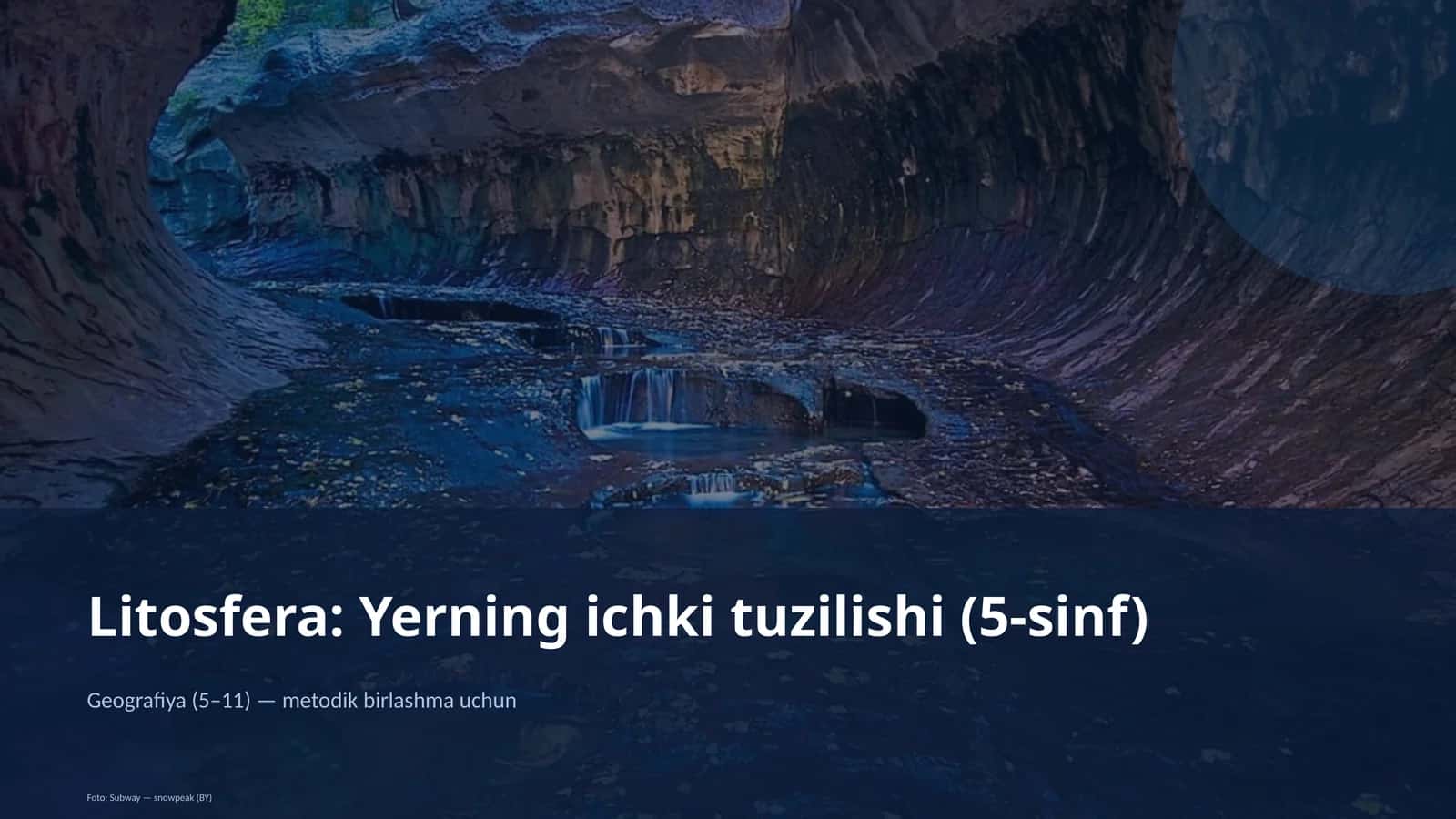 Litosfera: Yerning ichki tuzilishi (5-sinf)