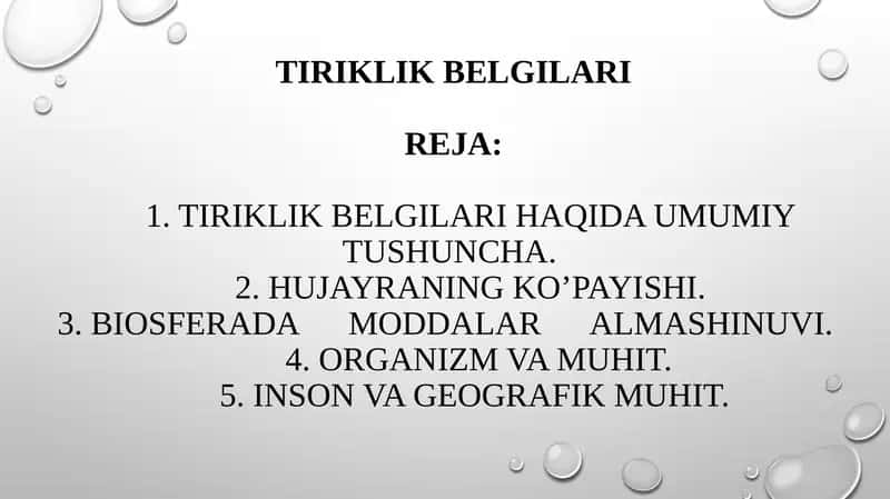 TIRIKLIK BELGILARI