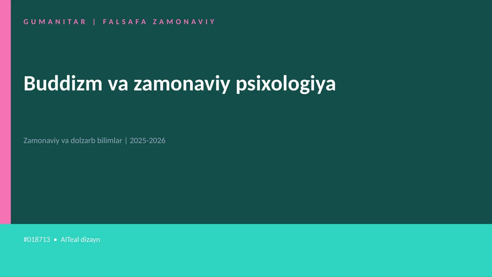 Buddizm va zamonaviy psixologiya