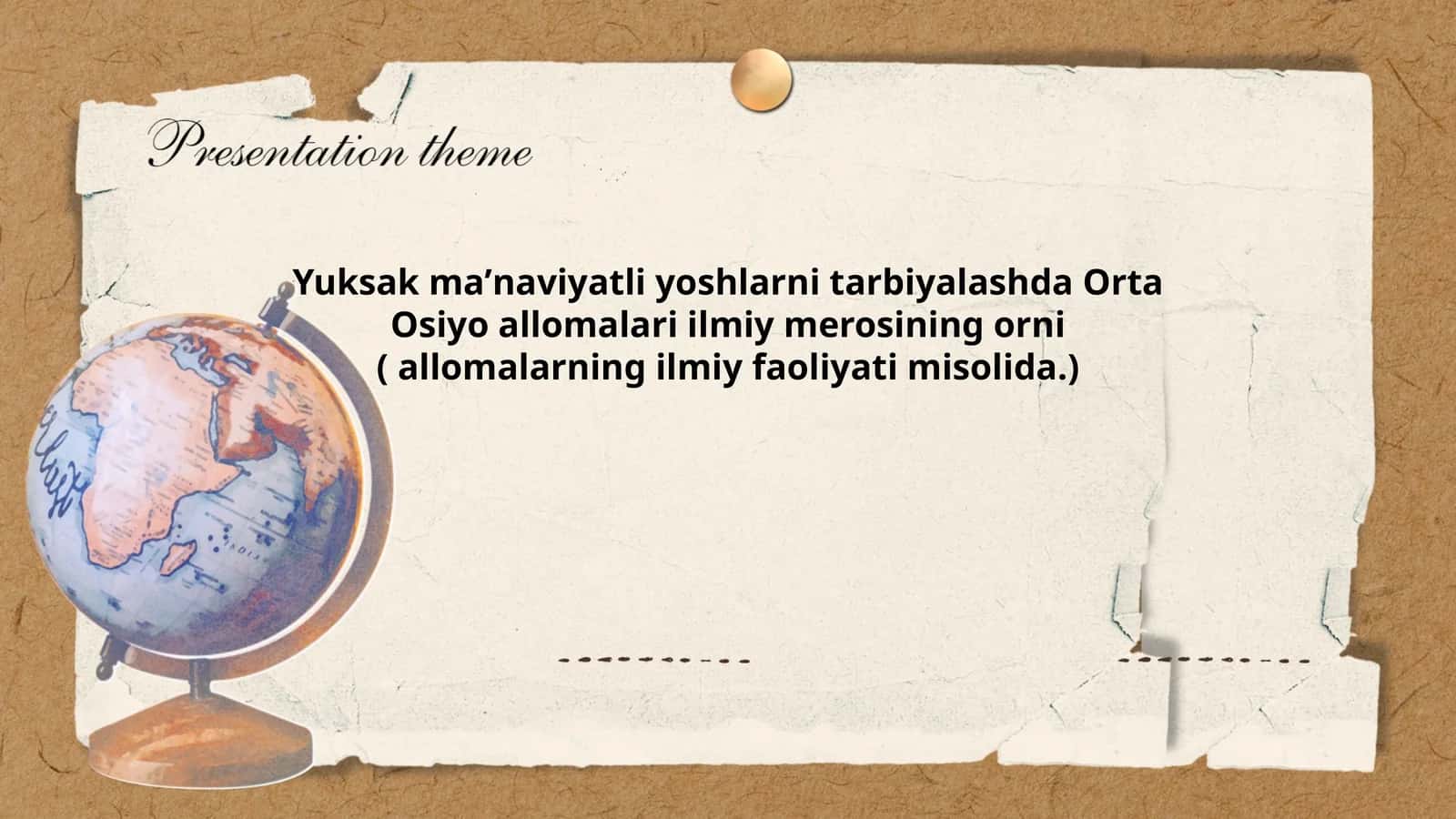 Abu Rayhon Beruniyning ilmiy merosi va manaviy tarbiya