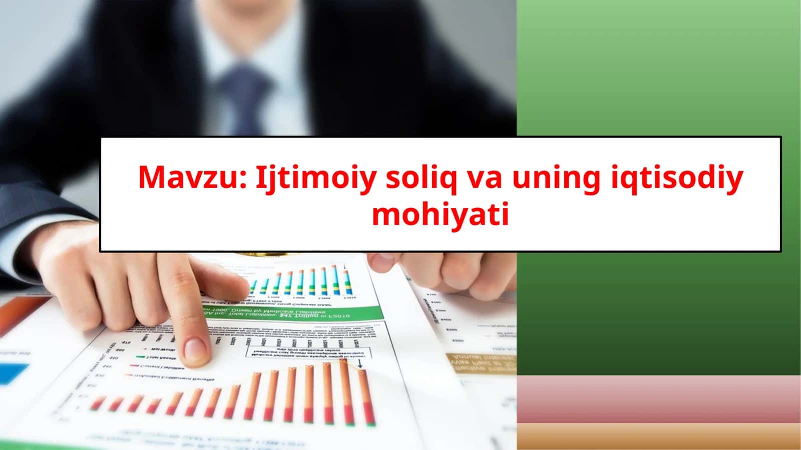 Ijtimoiy soliq va uning iqtisodiy mohiyati
