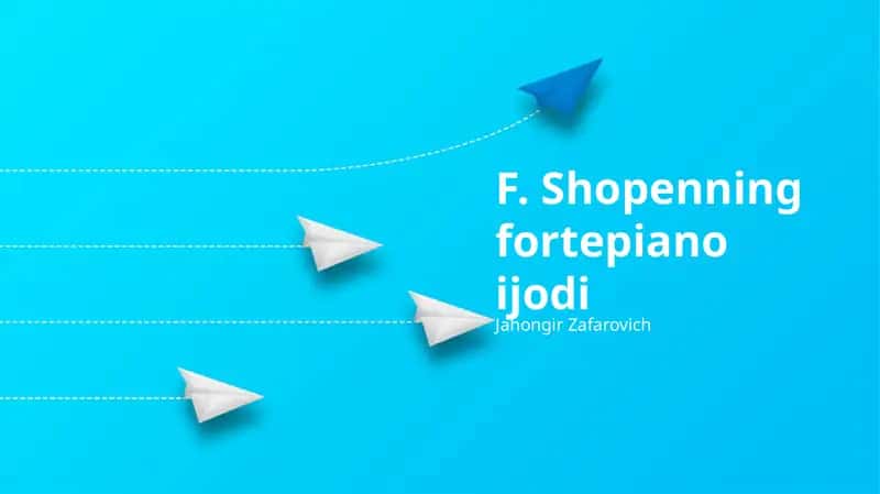 F. Shopenning fortepiano ijodi