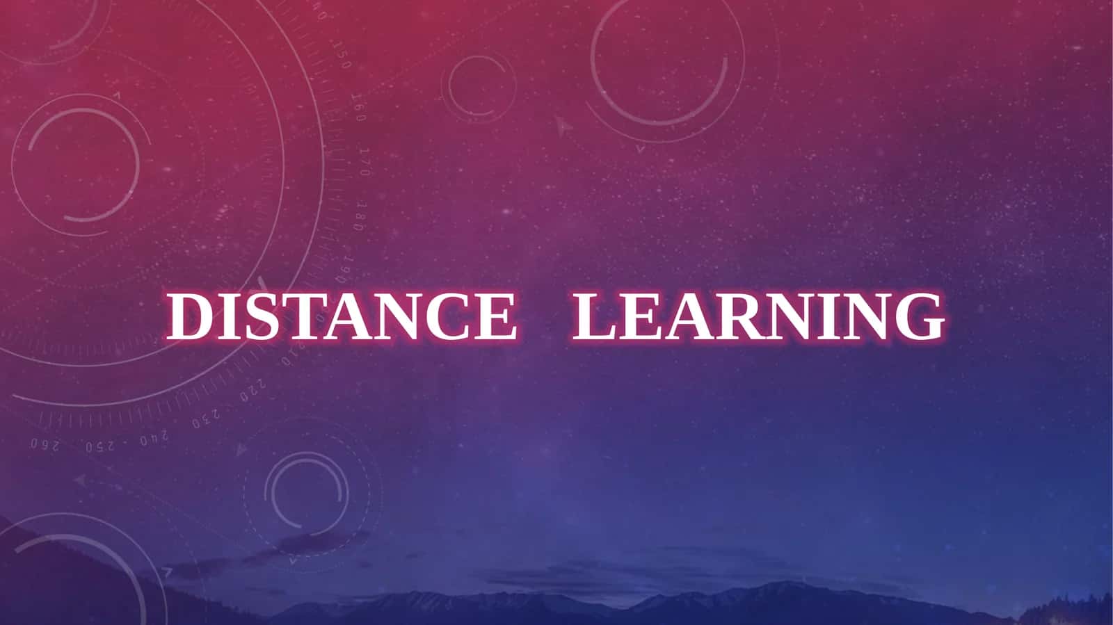 Distancelearning