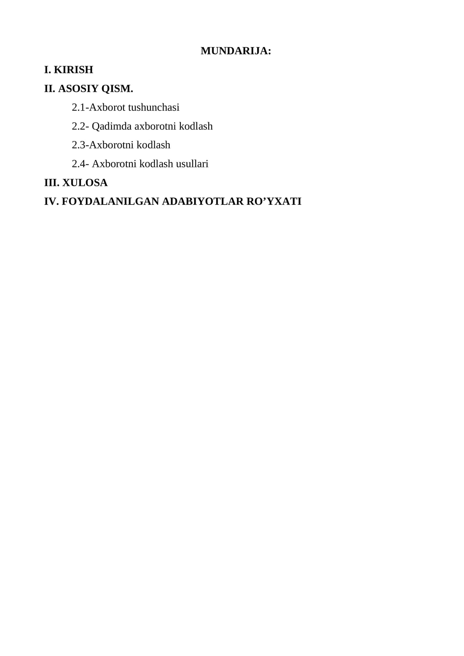 Axborot tushunchasi