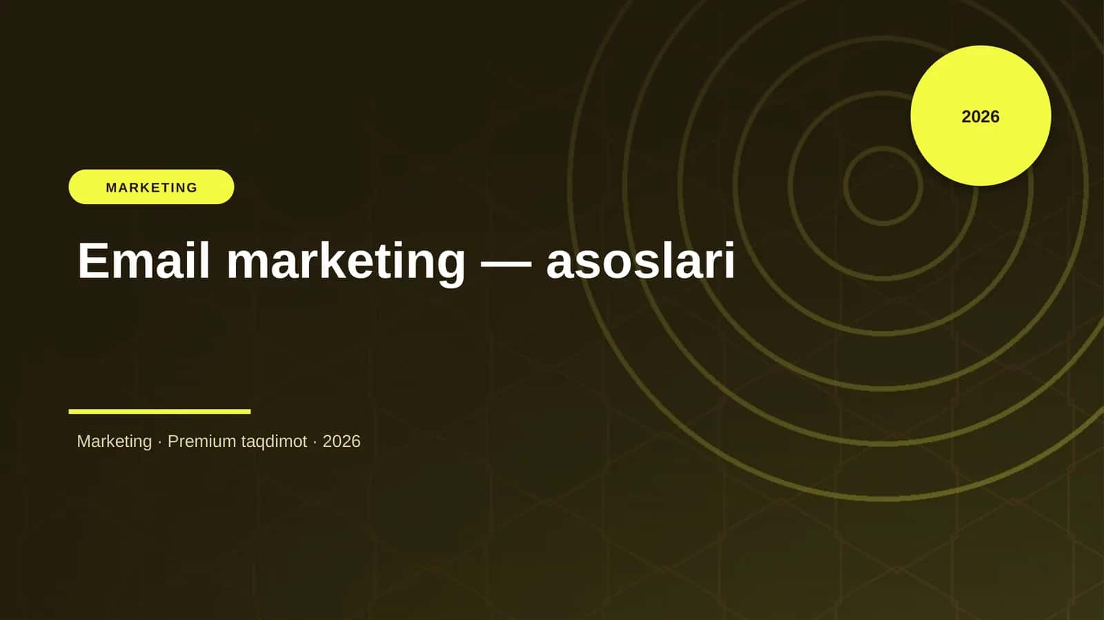 Email marketing — asoslari