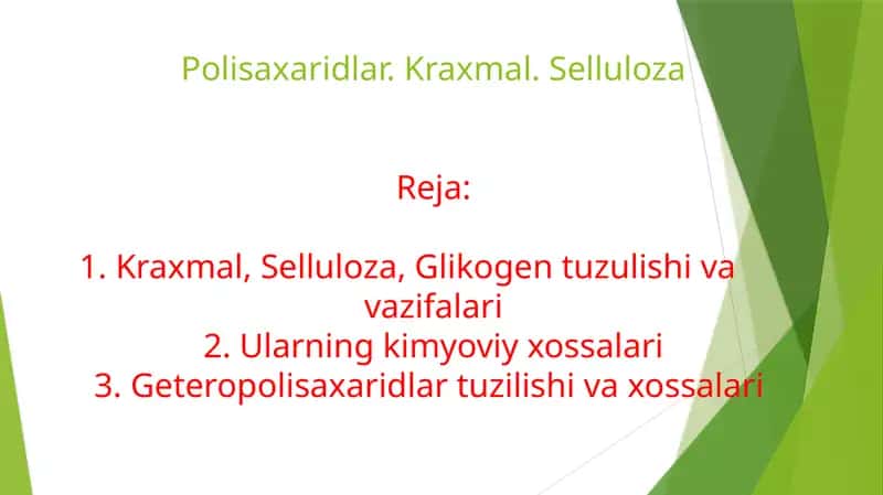 Polisaxaridlar