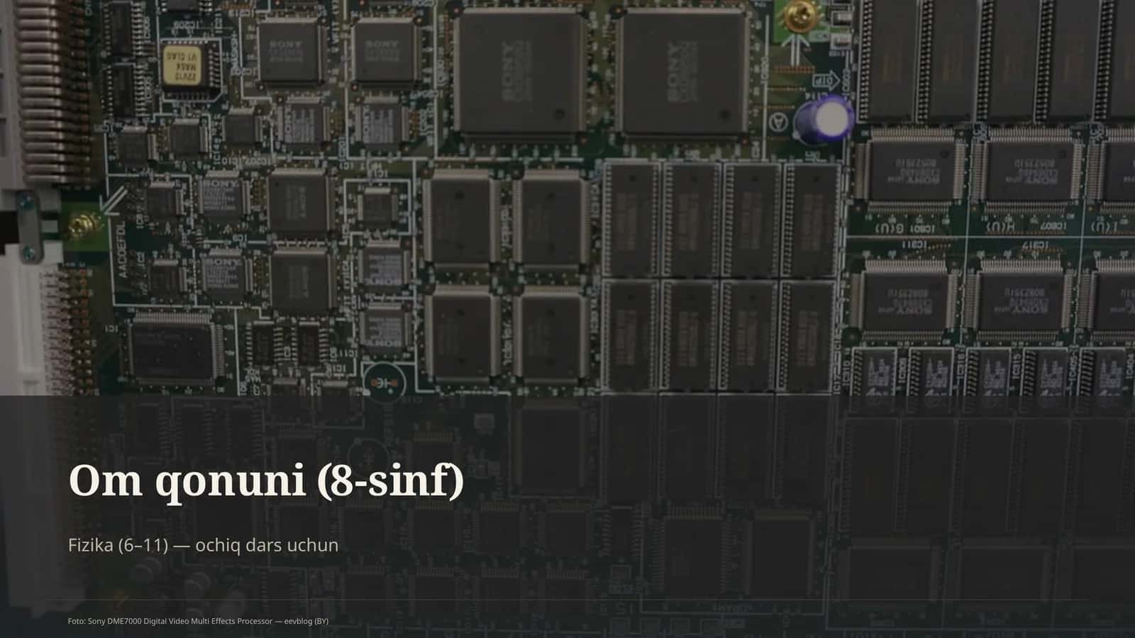 Om qonuni (8-sinf)