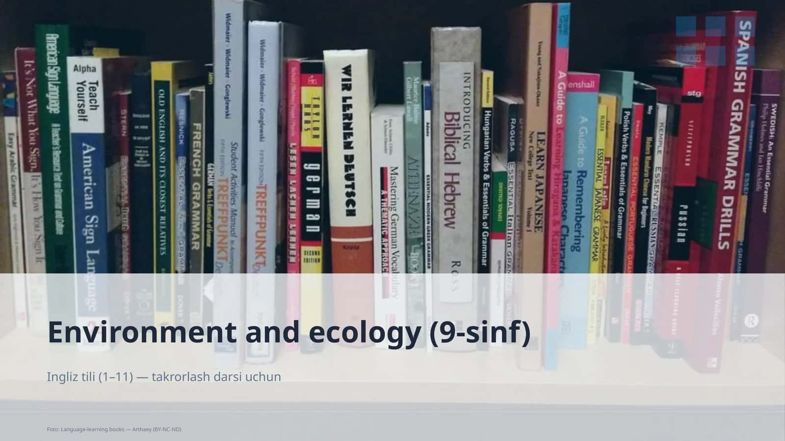 Environment and ecology (9-sinf)