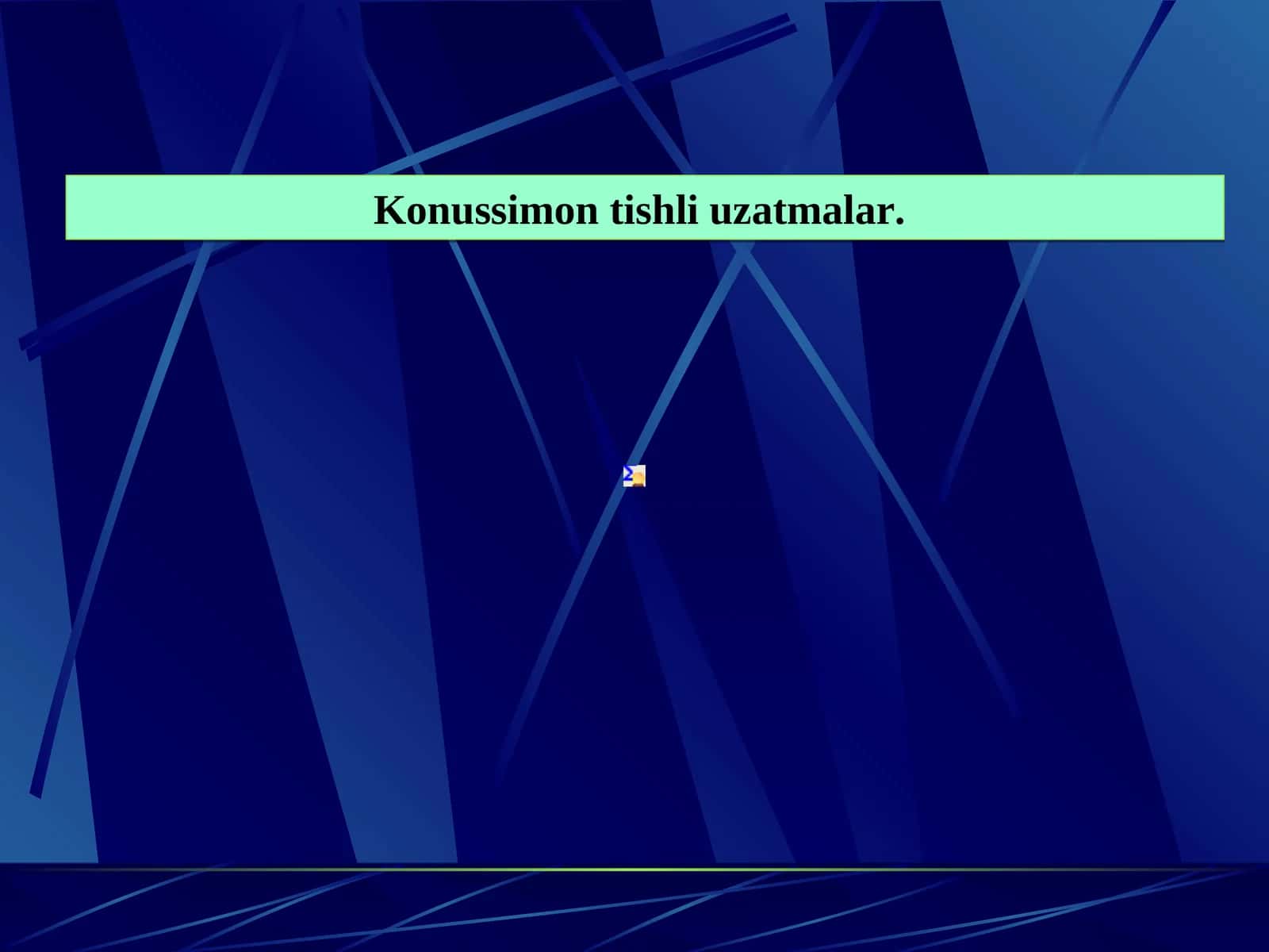Konussimon tishli uzatmalar. Ularning geometrik parametrlari, hosil bo’ladigan kuch