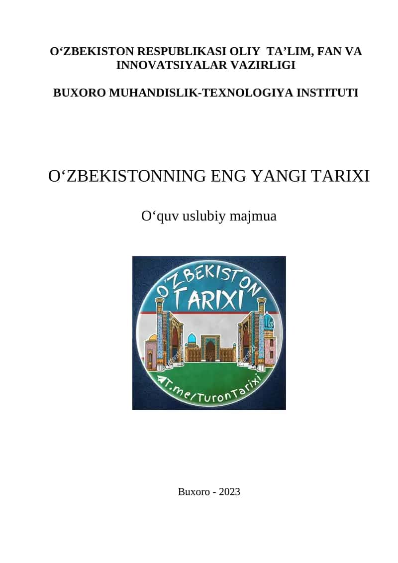O‘zbekistonning eng yangi tarixi