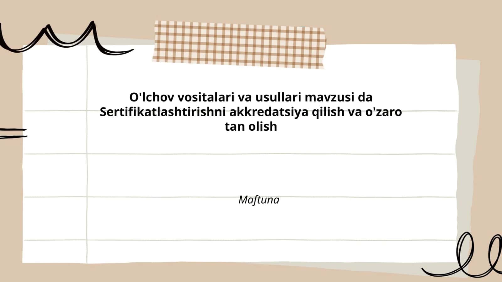 O'lchov vositalari va usullari