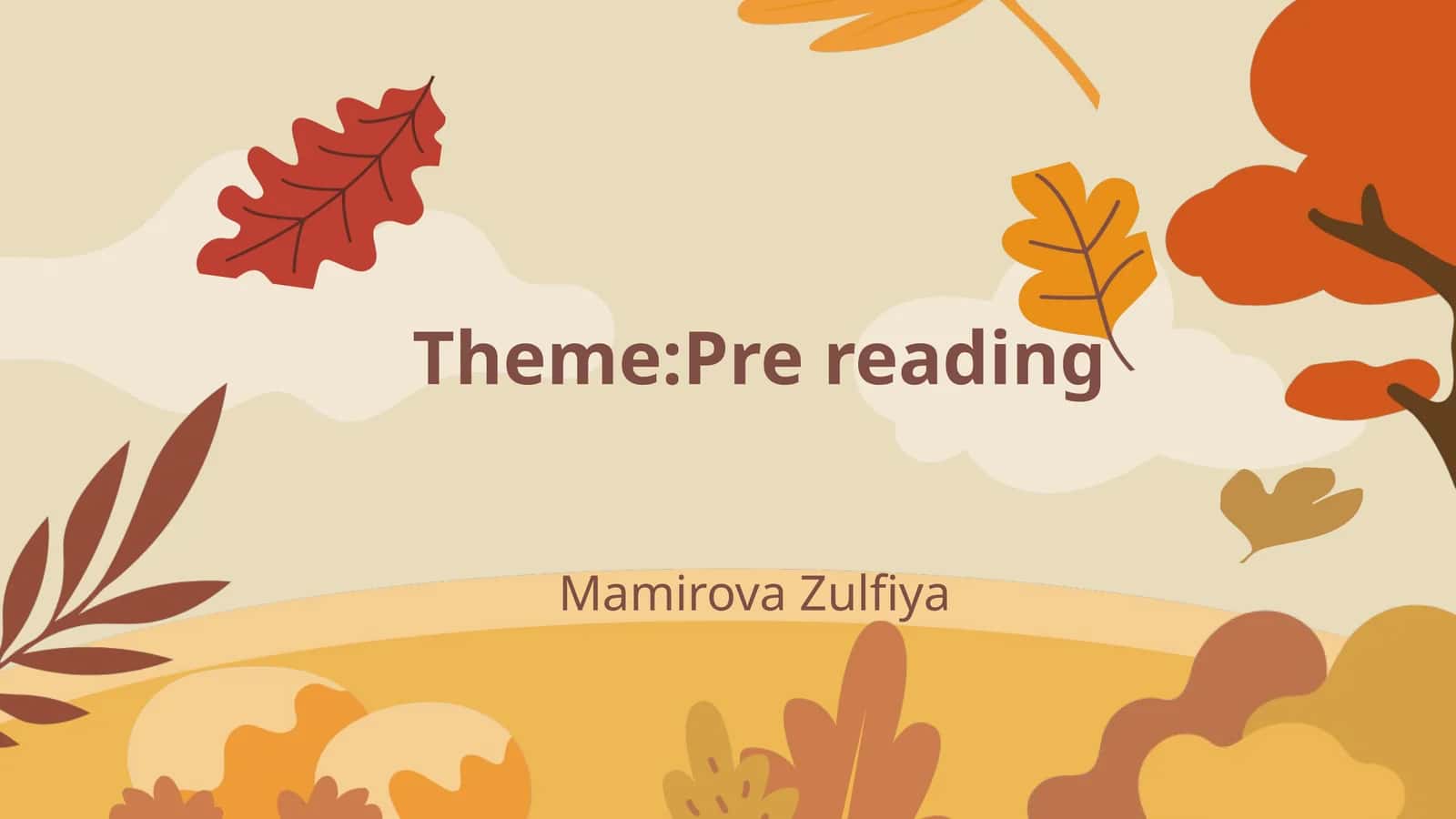 Pre reading