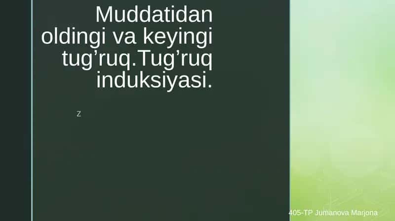 Chala tug’ulish