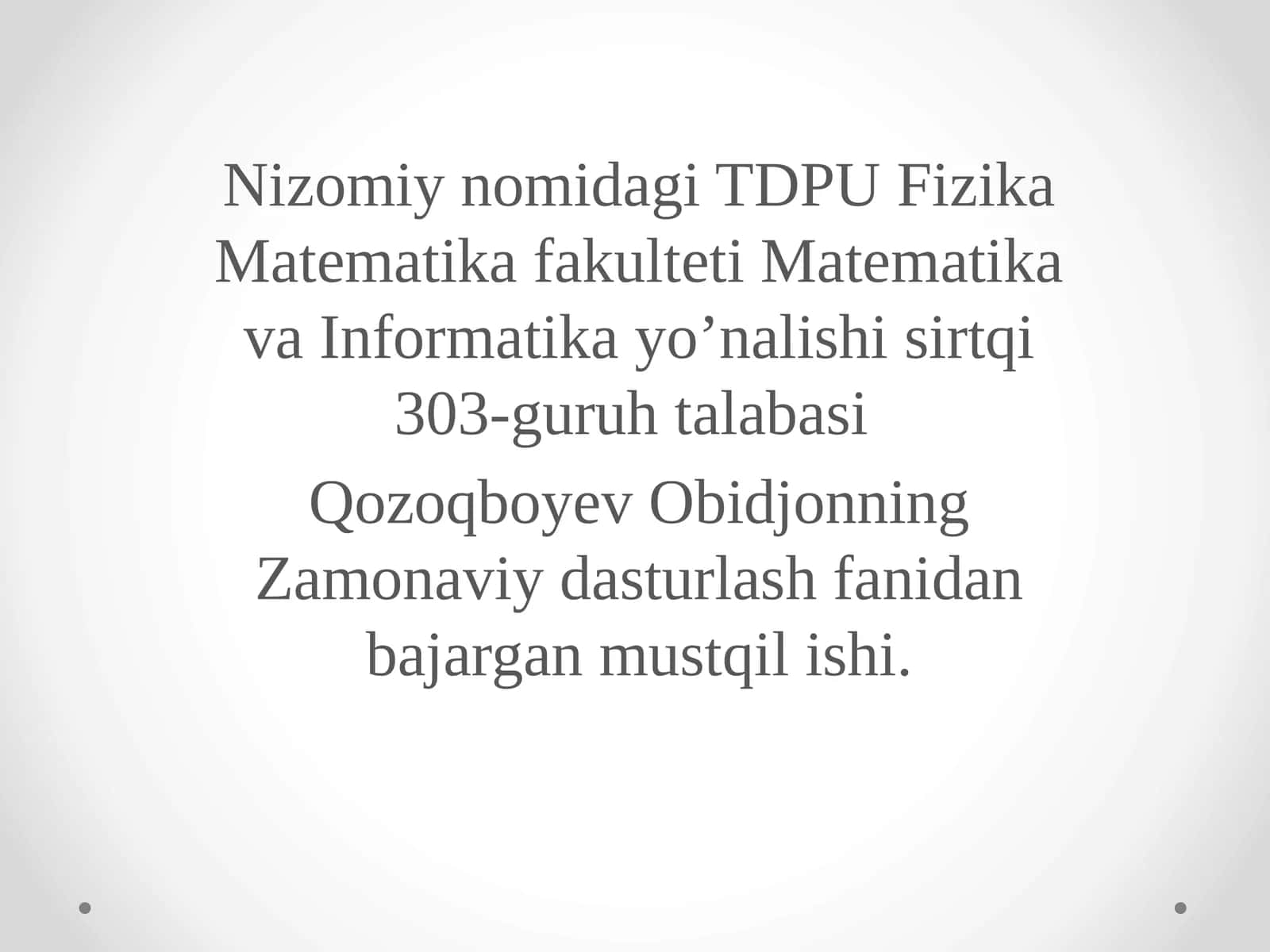 Dinamik massivlar