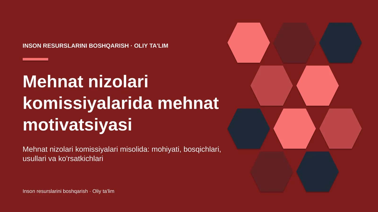 mehnat nizolari komissiyalarida mehnat motivatsiyasi 4711