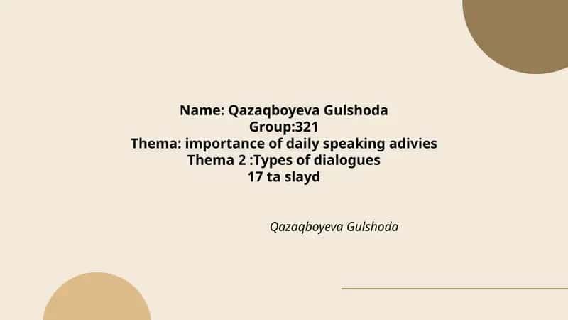 Qazaqboyeva Gulshoda