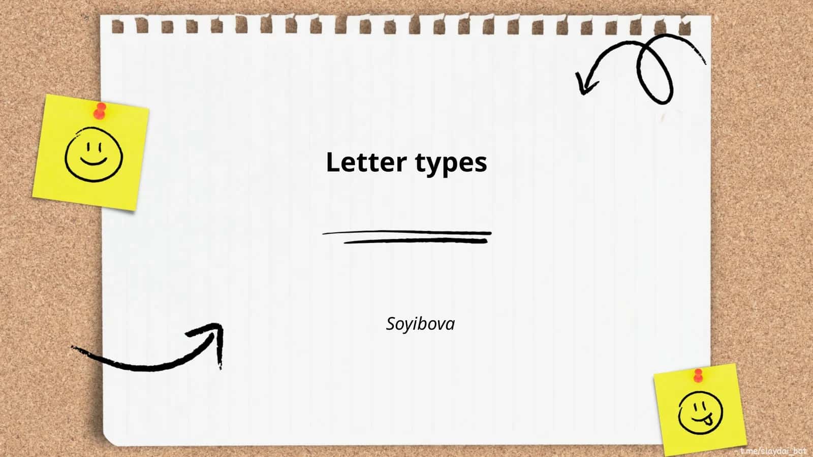 Letter types