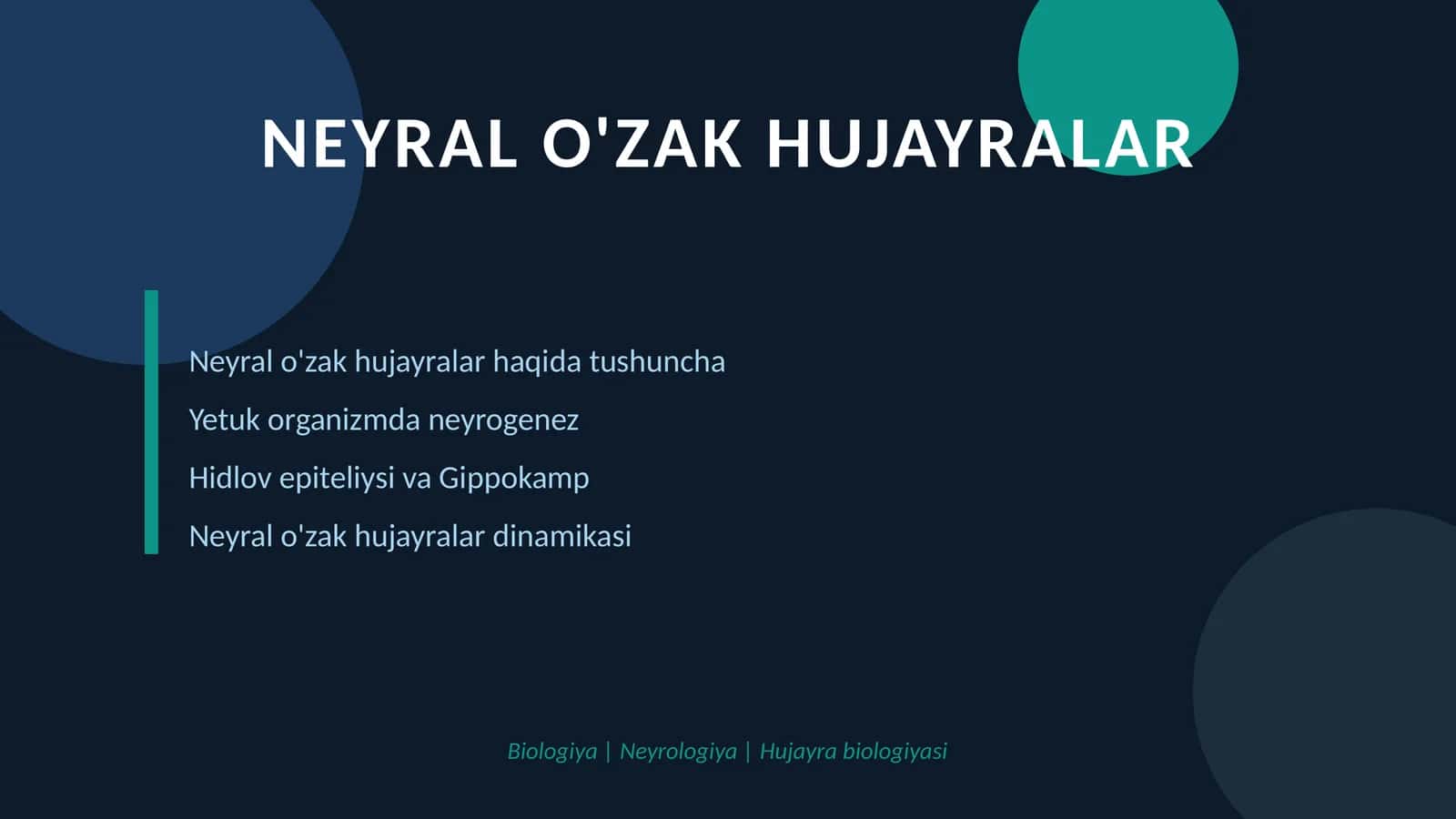 NEYRAL O'ZAK HUJAYRALAR