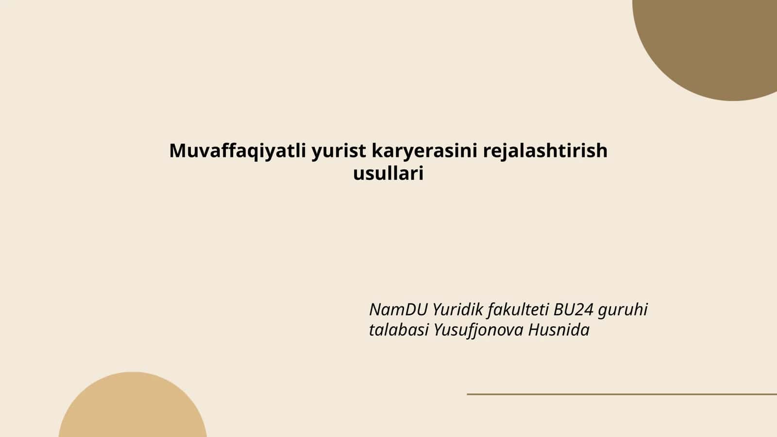 Muvaffaqiyatli yurist karyerasini rejalashtirish usullari