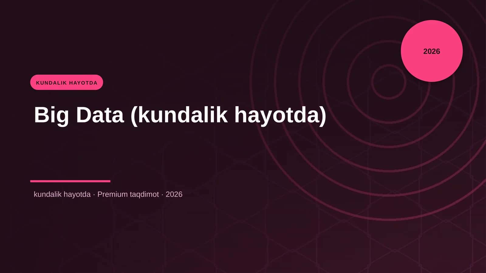 Big Data (kundalik hayotda)