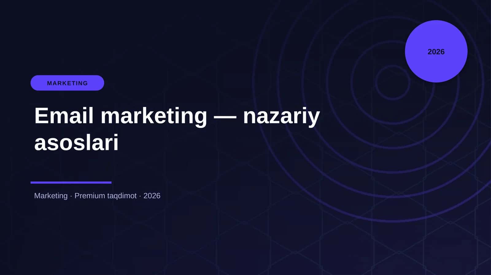 Email marketing — nazariy asoslari
