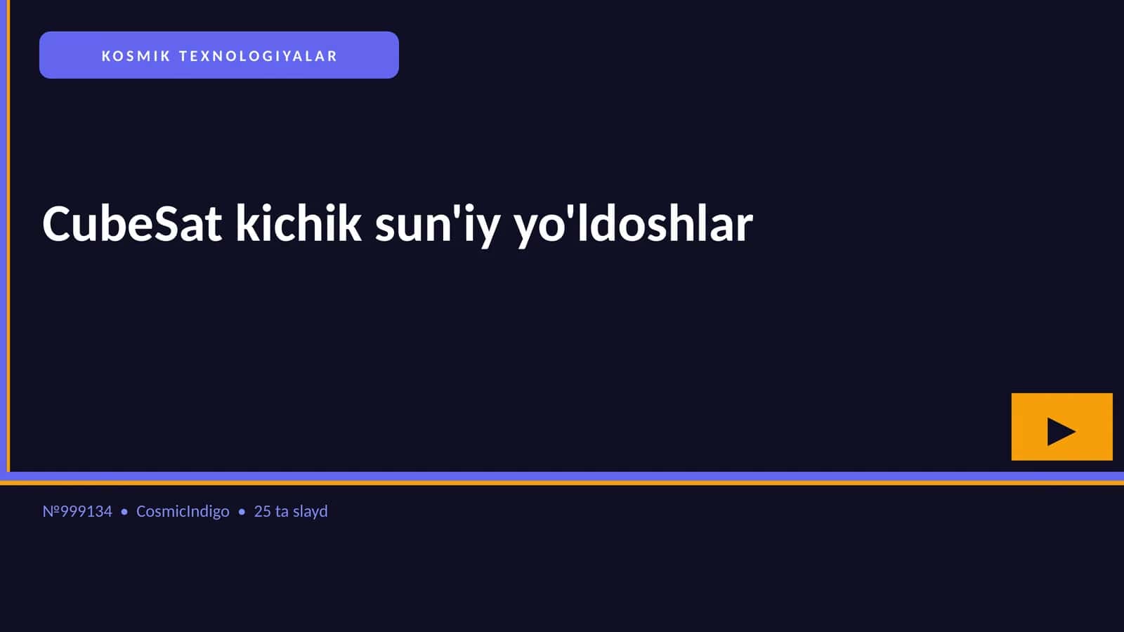 CubeSat kichik sun'iy yo'ldoshlar