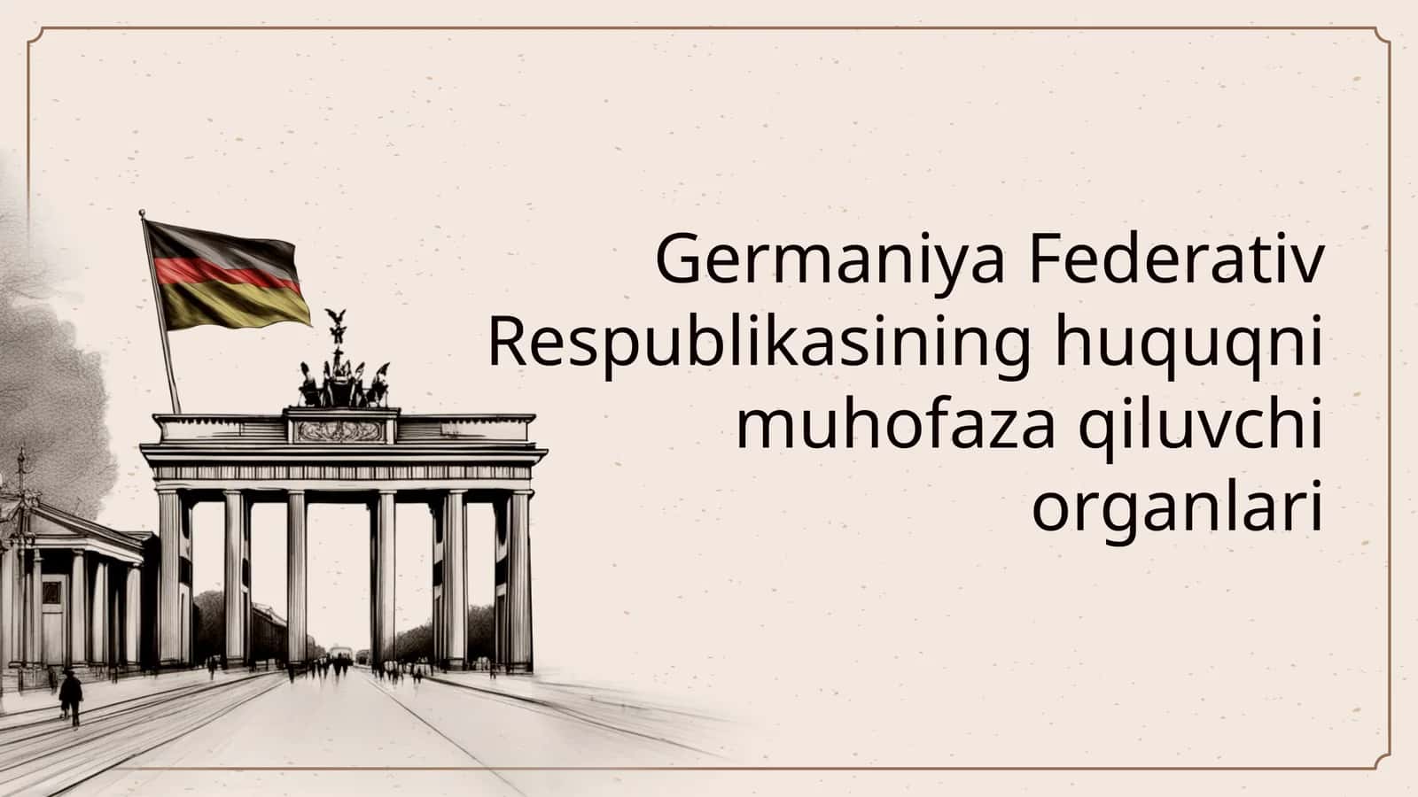 Germaniya Federativ Respublikasining huquqni muhofaza qiluvchi organlari