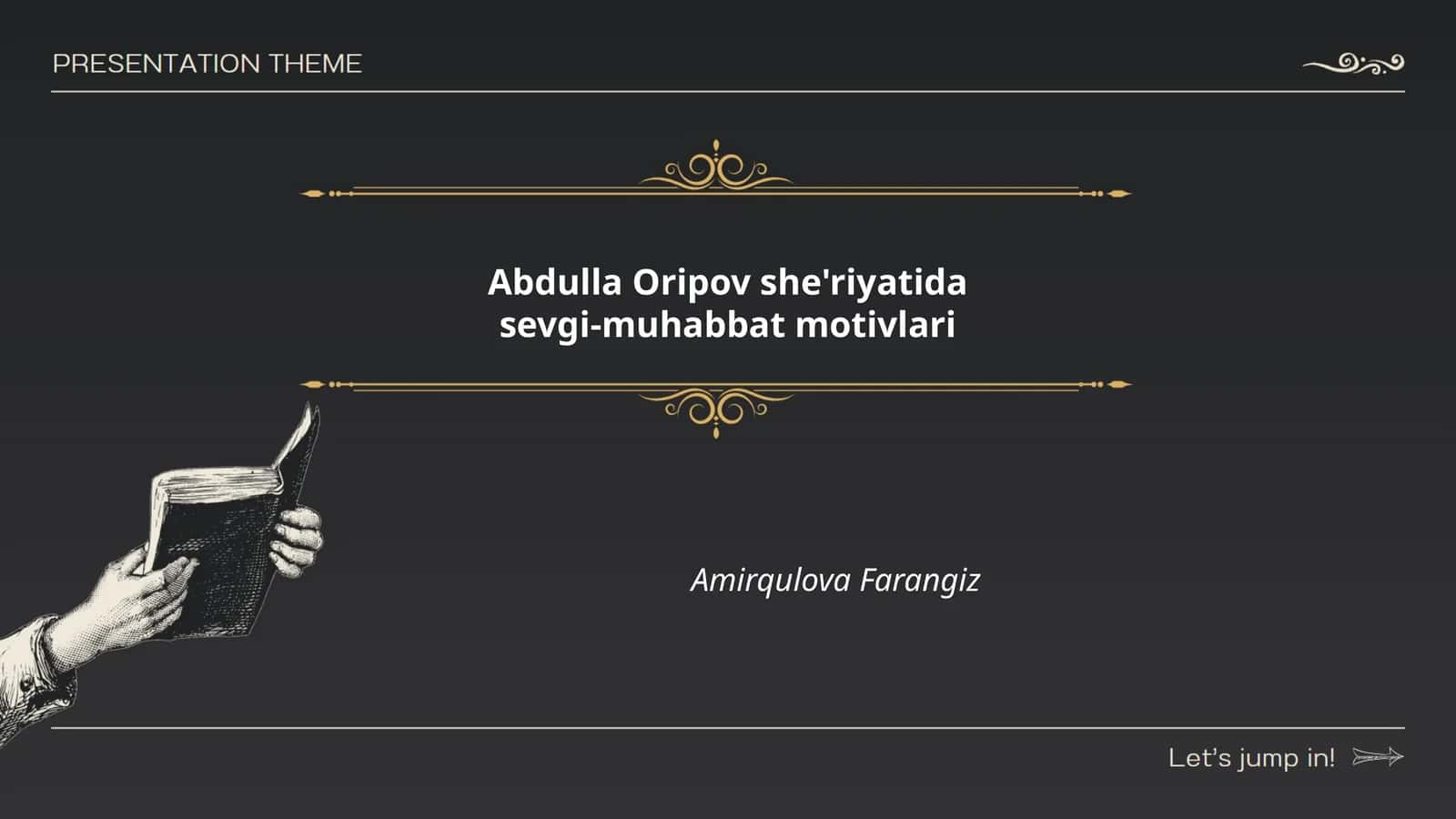 Abdulla Oripov she'riyatida sevgi-muhabbat motivlari