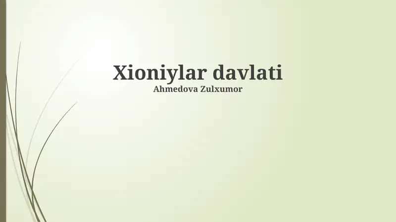 Xioniylar davlati
