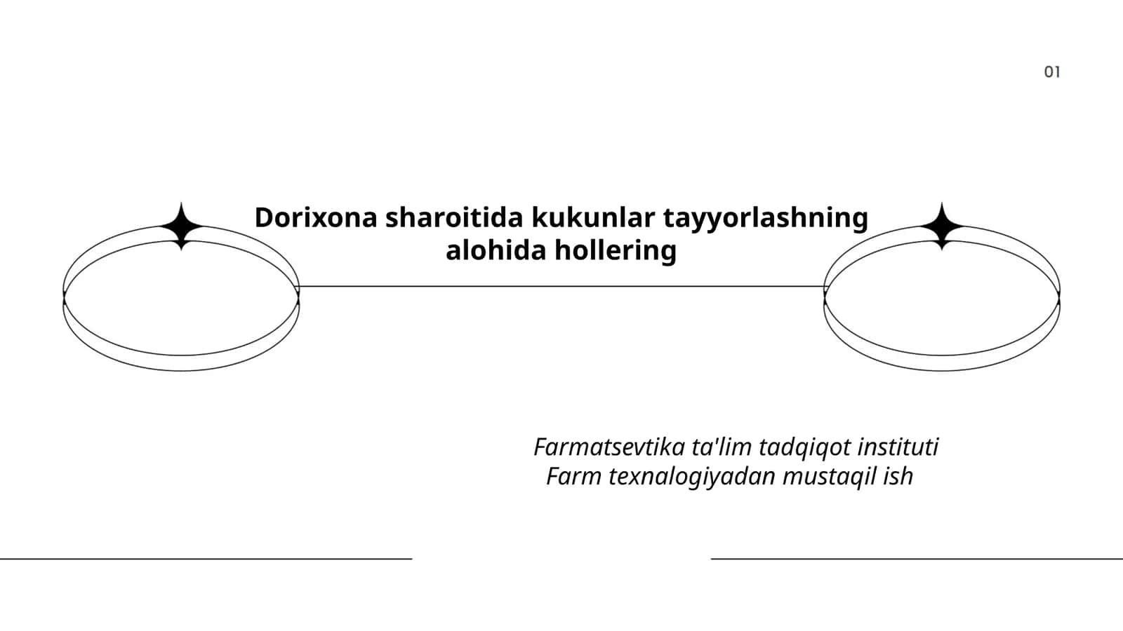 Dorixona sharoitida kukunlar tayyorlashning alohida hollering