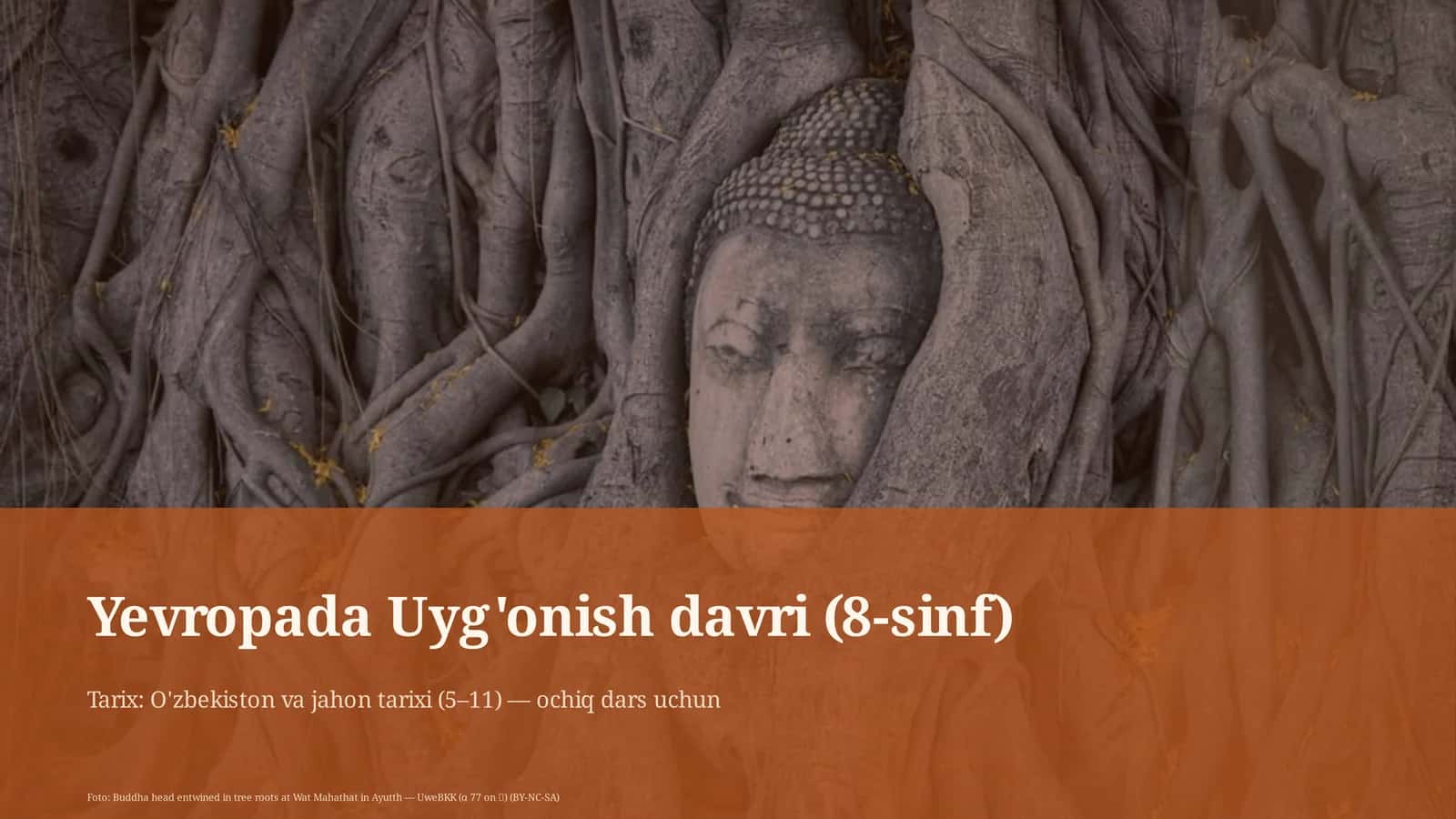 Yevropada Uyg'onish davri (8-sinf)