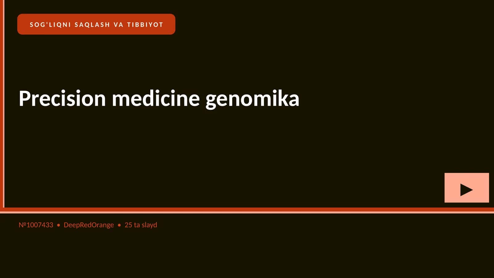 Precision medicine genomika