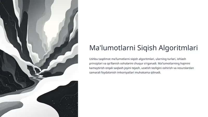 Ma'lumotlarni Siqish Algoritmlari