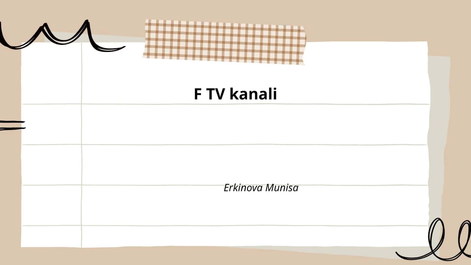 F TV kanali tarixi