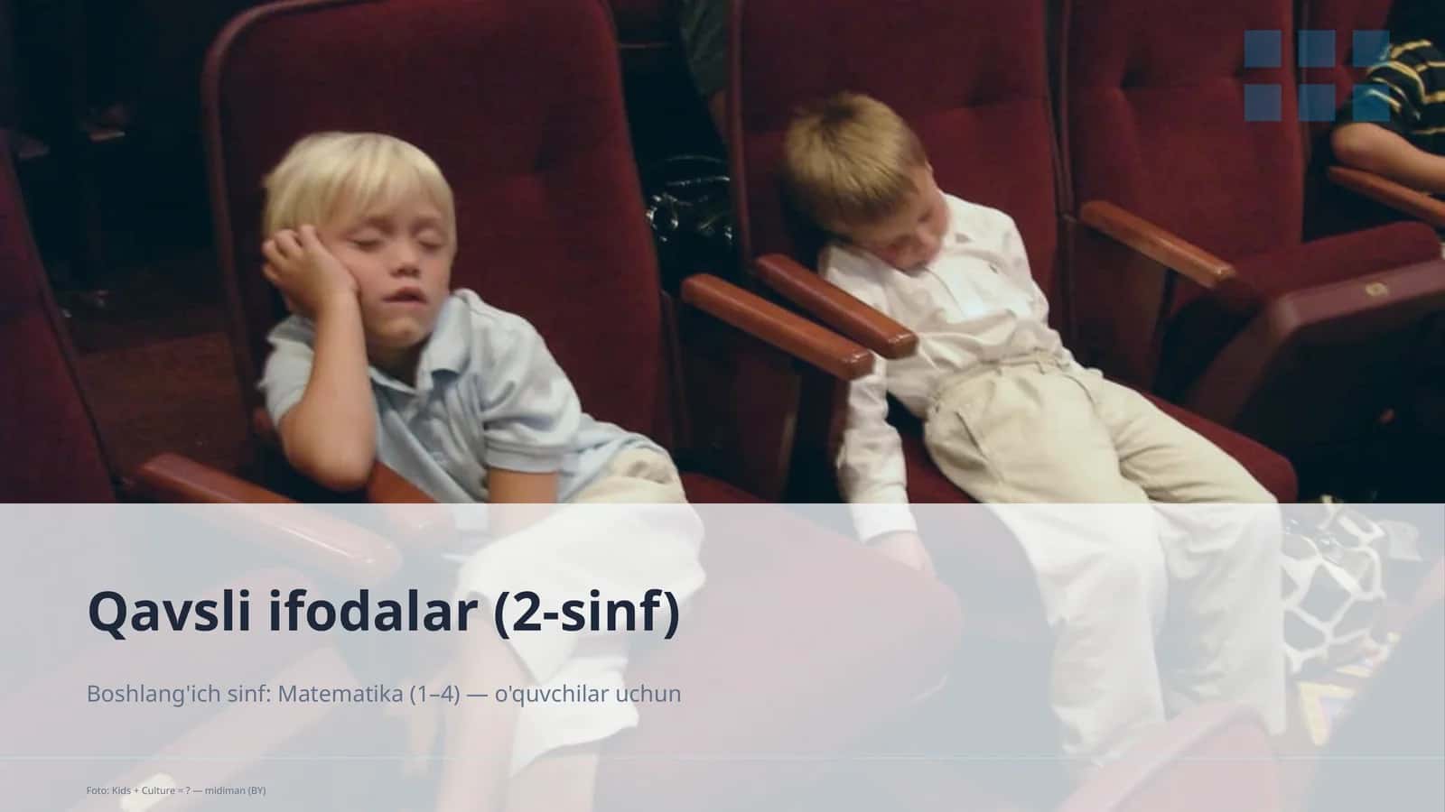 Qavsli ifodalar (2-sinf)