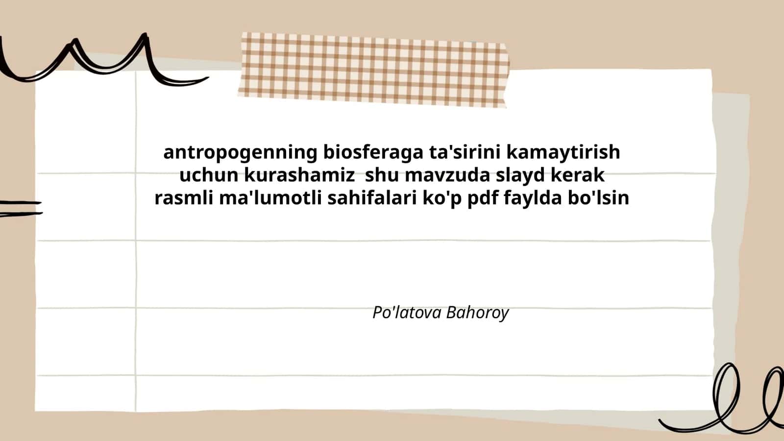 Antropogenning biosferaga ta'sirini kamaytirish