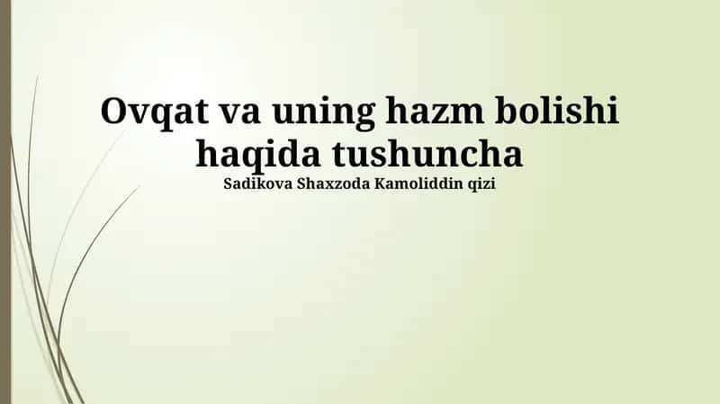 Ingichka ichakda hazm qilish