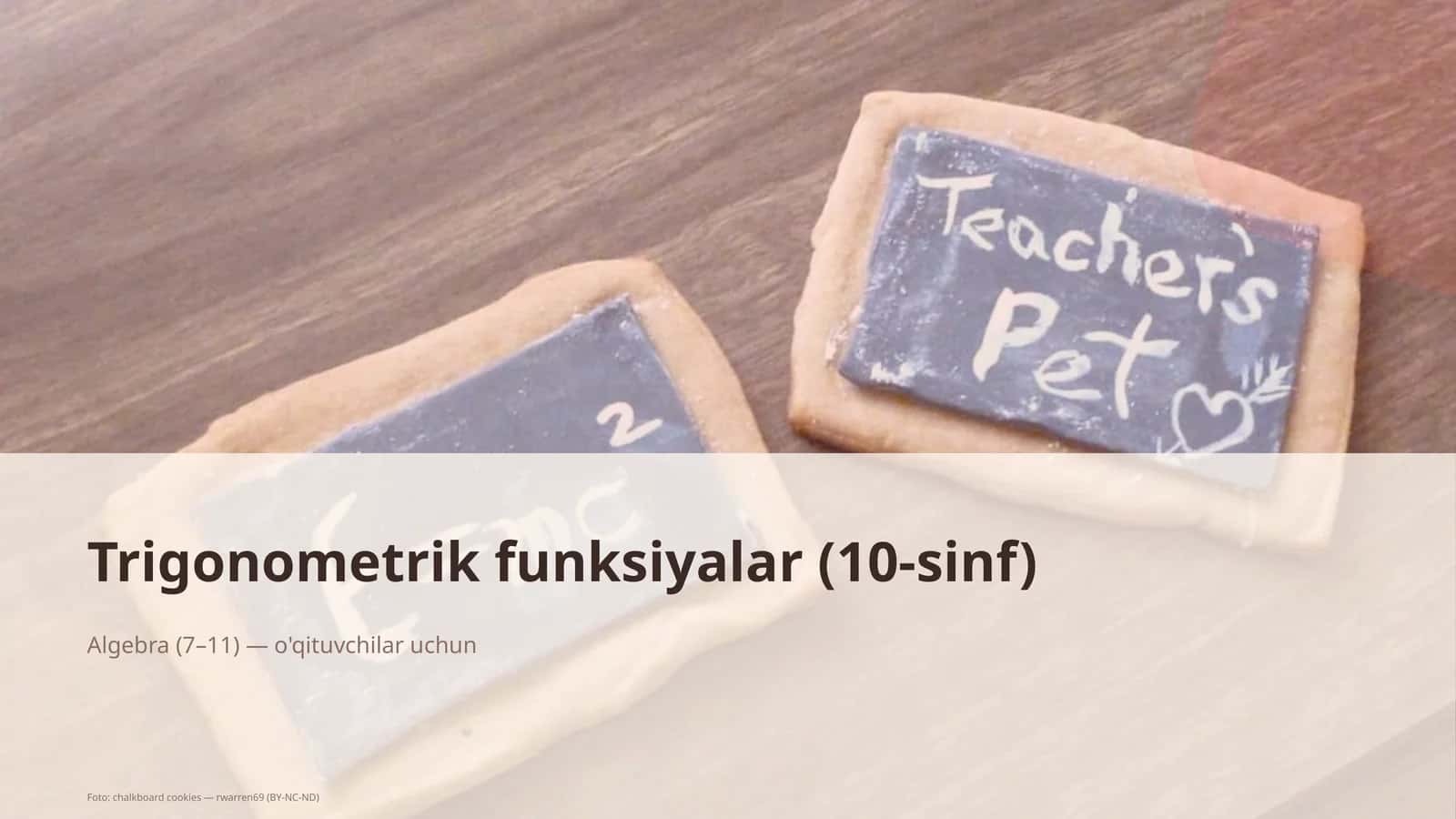 Trigonometrik funksiyalar (10-sinf)