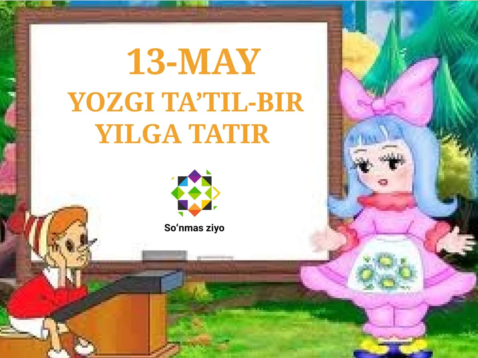 Yozgi ta'til- bir yilga tatir