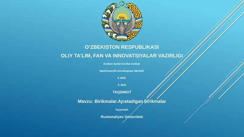 Birikmalar.Ajratadigan birikmalar