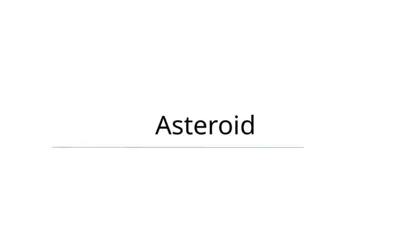 Asteroid