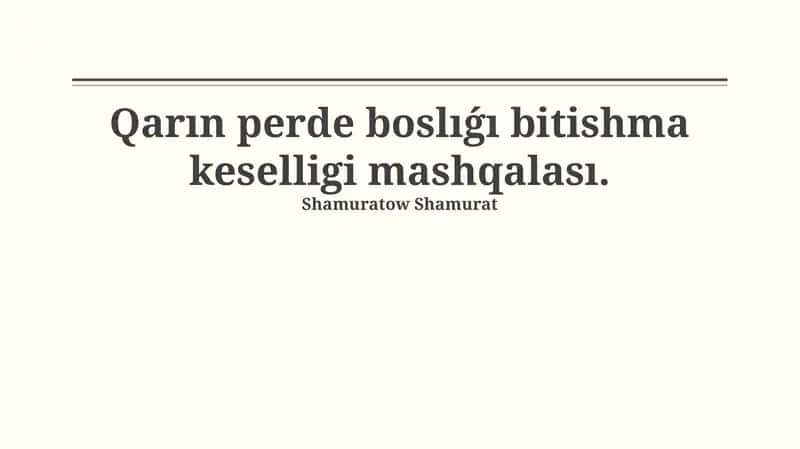 Peritoneal boslıqtaǵı birikpeler: anıqlama, patogenez hám klinikası