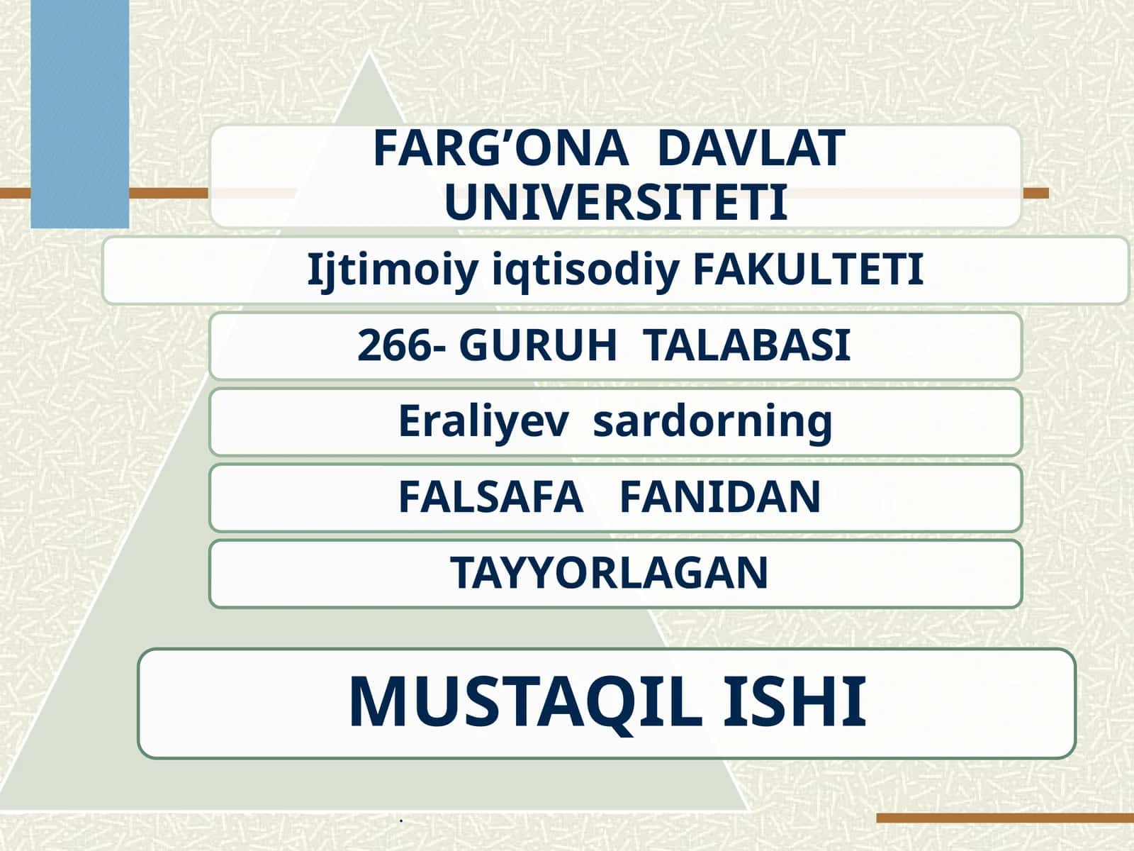Insonning ma'naviy qiyofasi