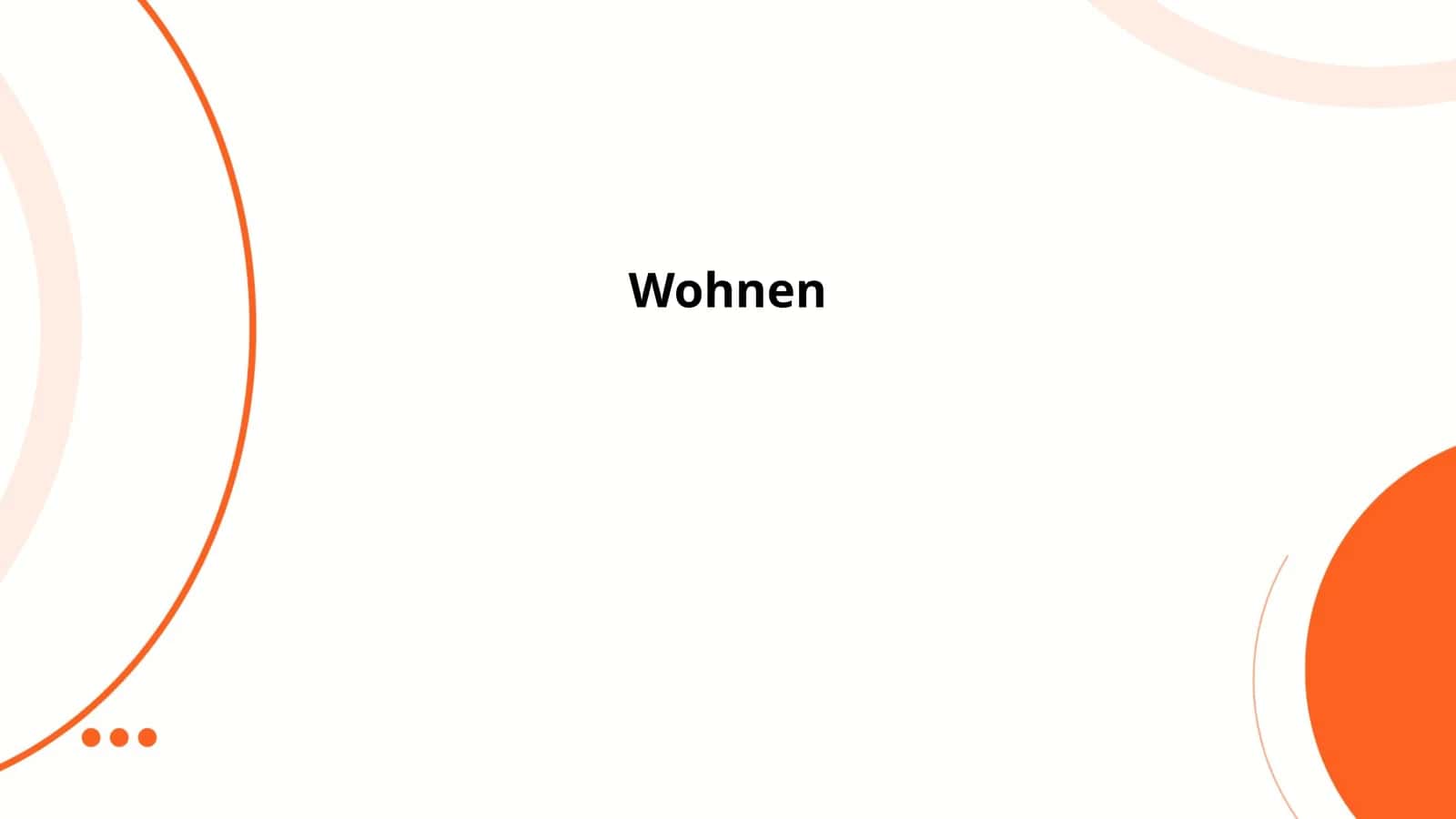 Wohnen