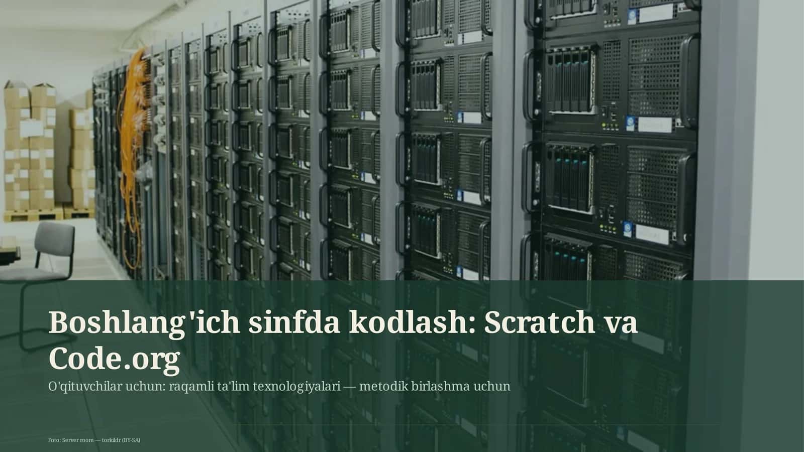 Boshlang'ich sinfda kodlash: Scratch va Code.org
