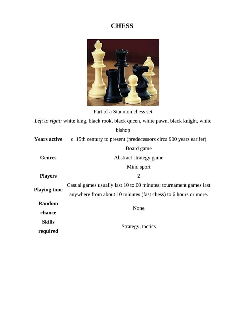 CHESS