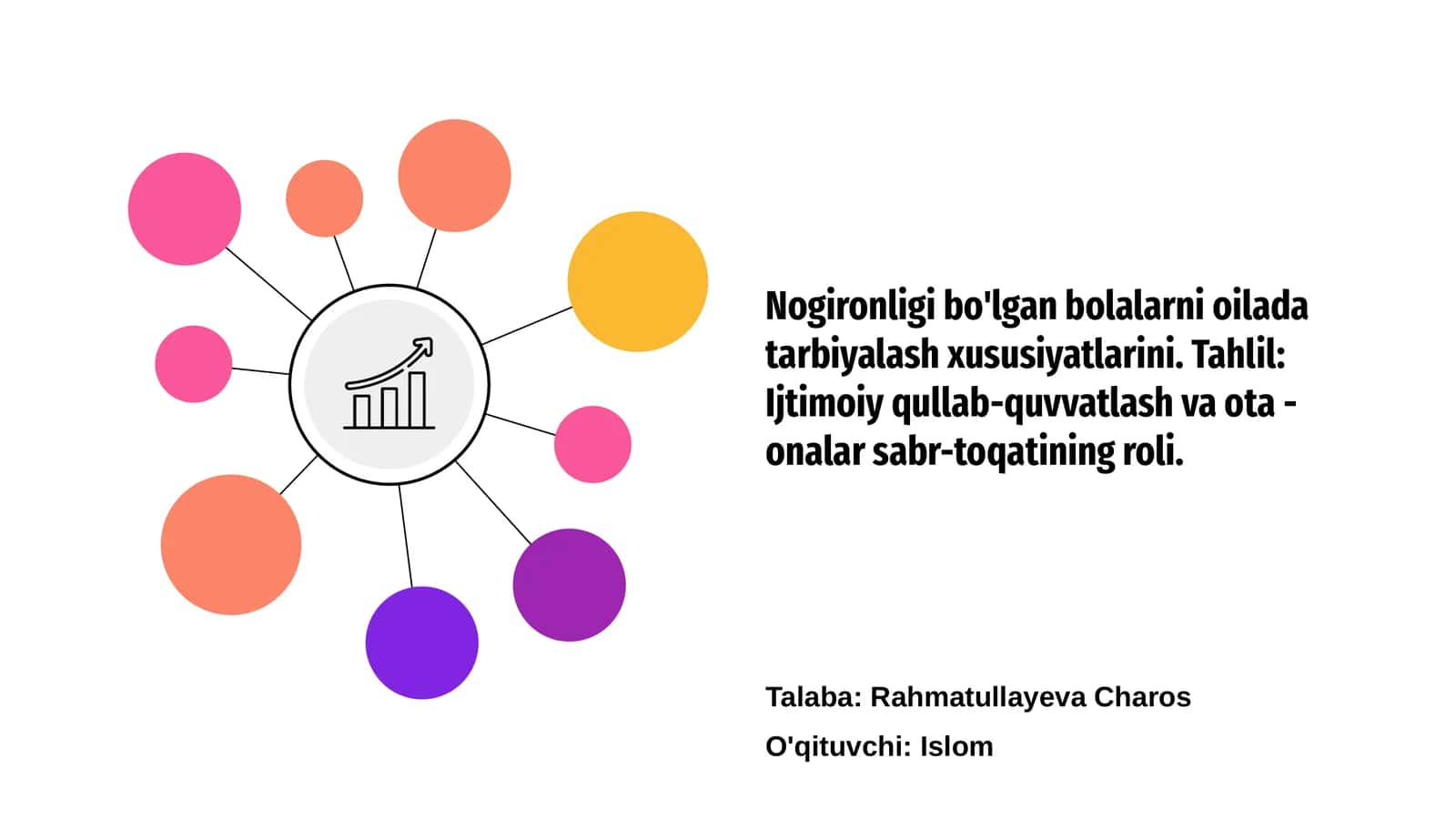 Nogironligi bo'lgan bolalarni tarbiyalashning mohiyati