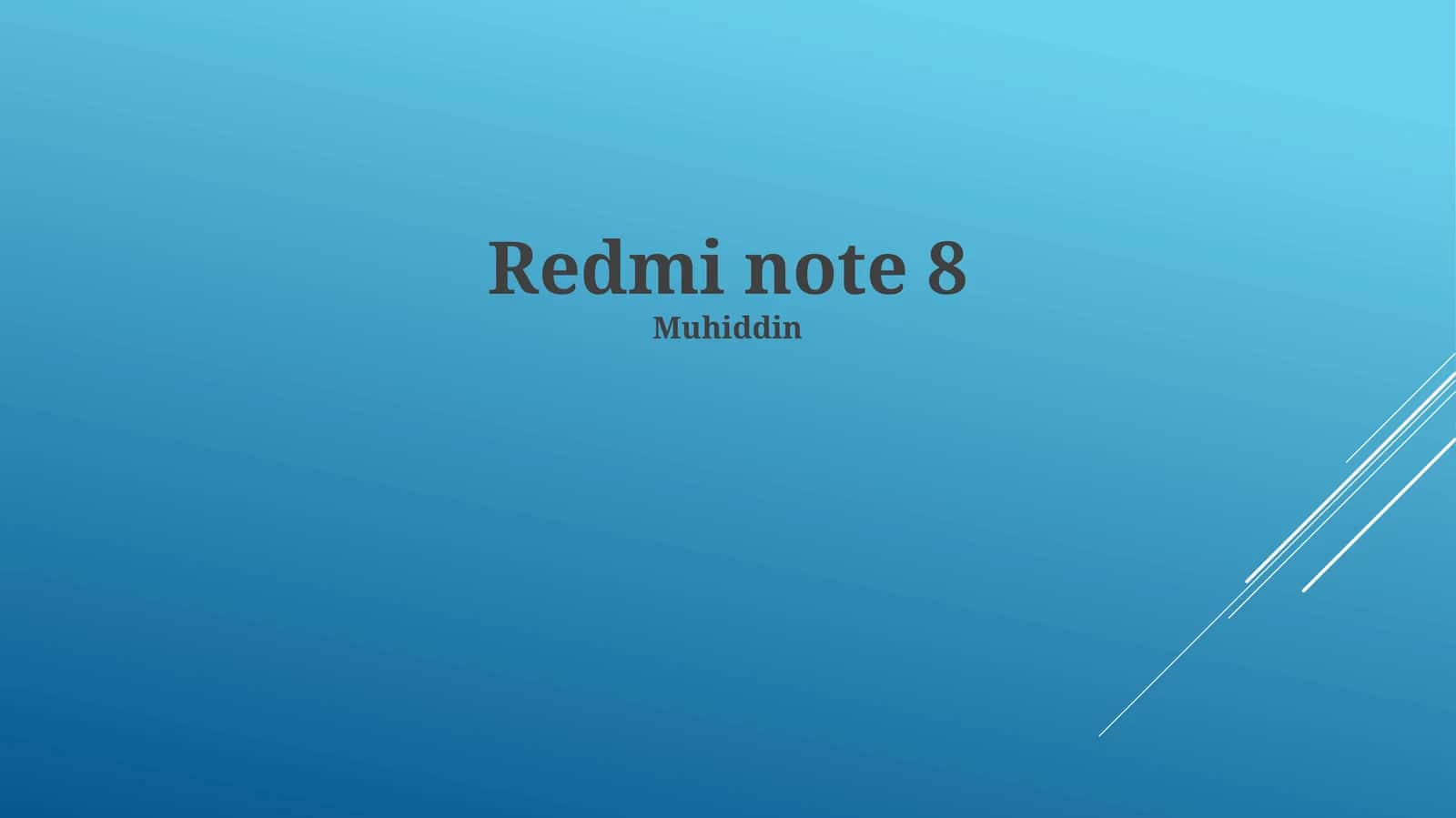 Redmi Note 8
